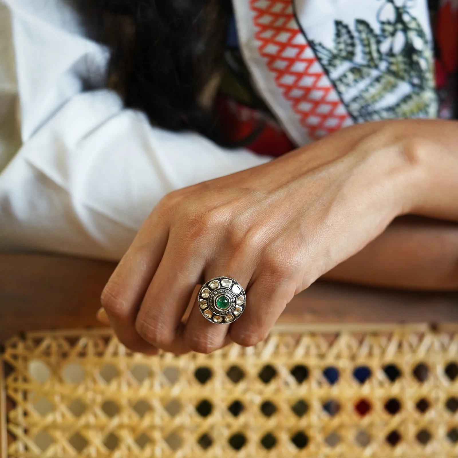 Jaipur Emerald Ring