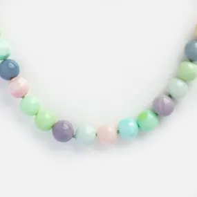 Limited Edition Mint Gumball Peruvian Candy Opal Beaded Necklace