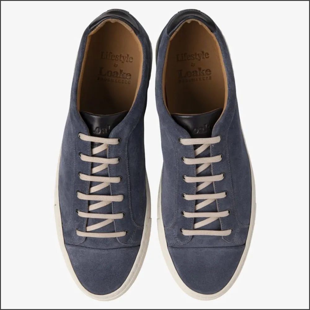 Loake Dash Light Blue Suede Sneaker*