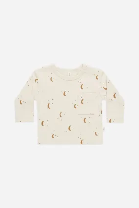 LS Pocket Tee | Moons/Nat