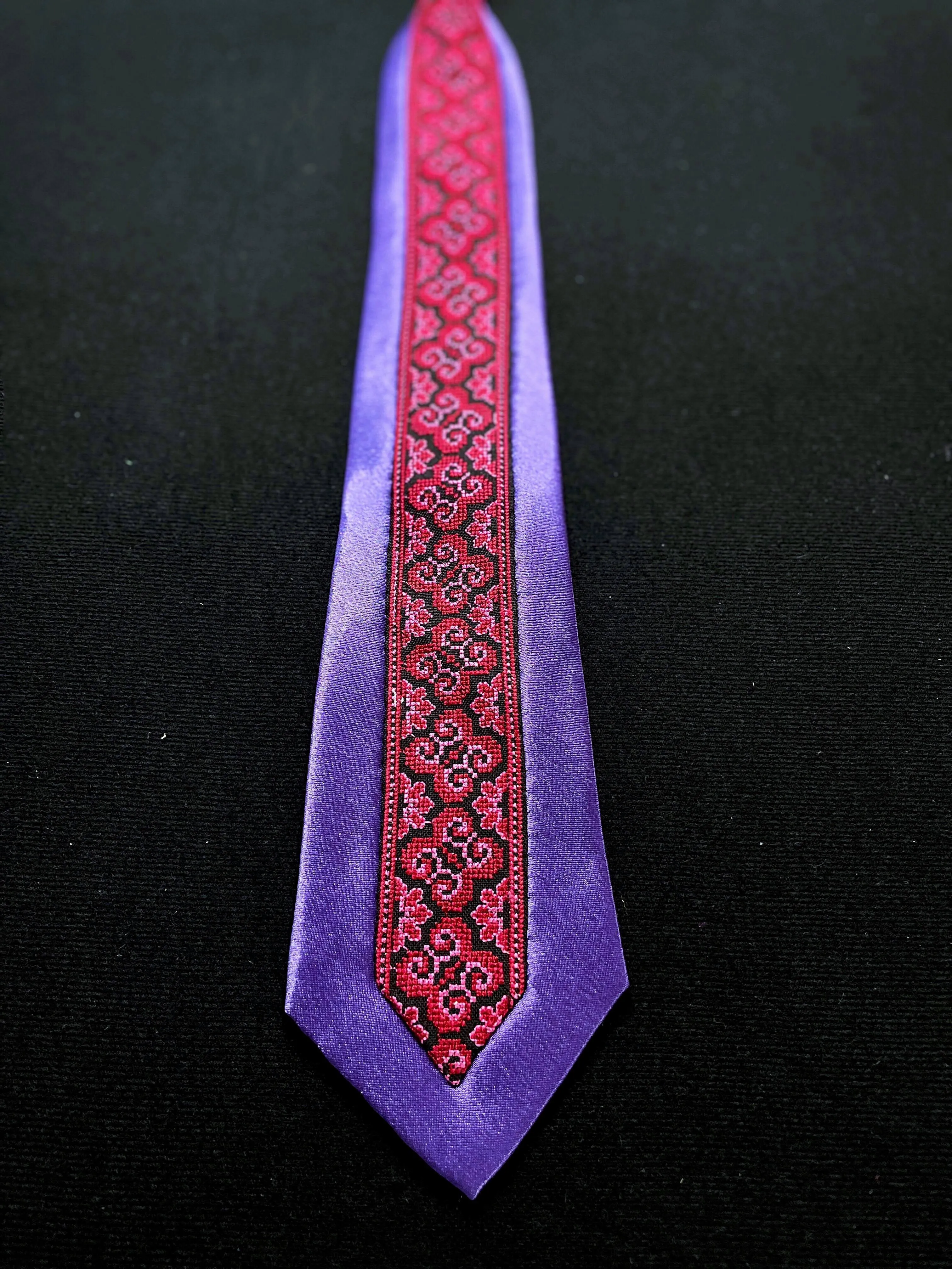 Men's Purple Qwj Tie