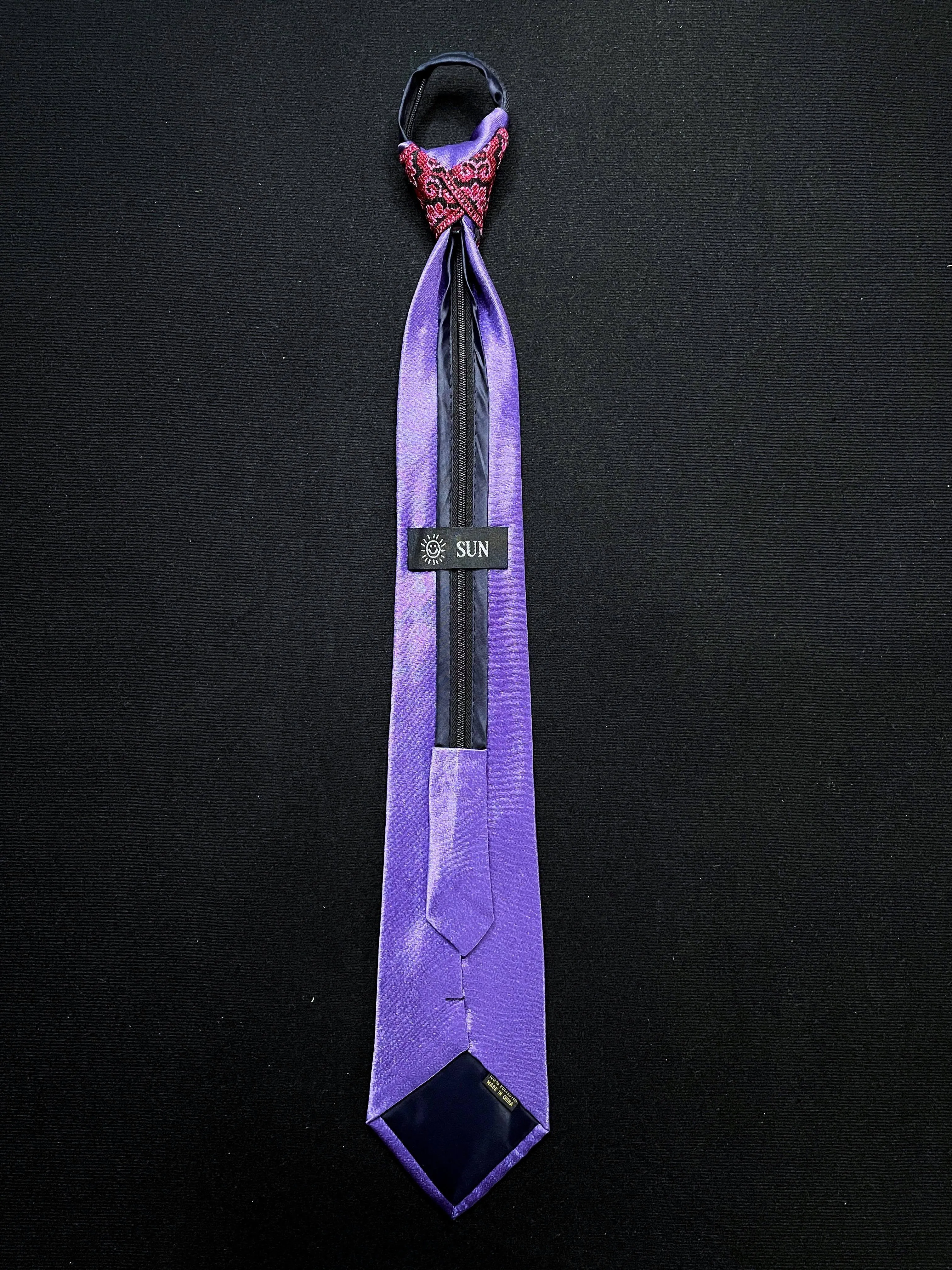 Men's Purple Qwj Tie