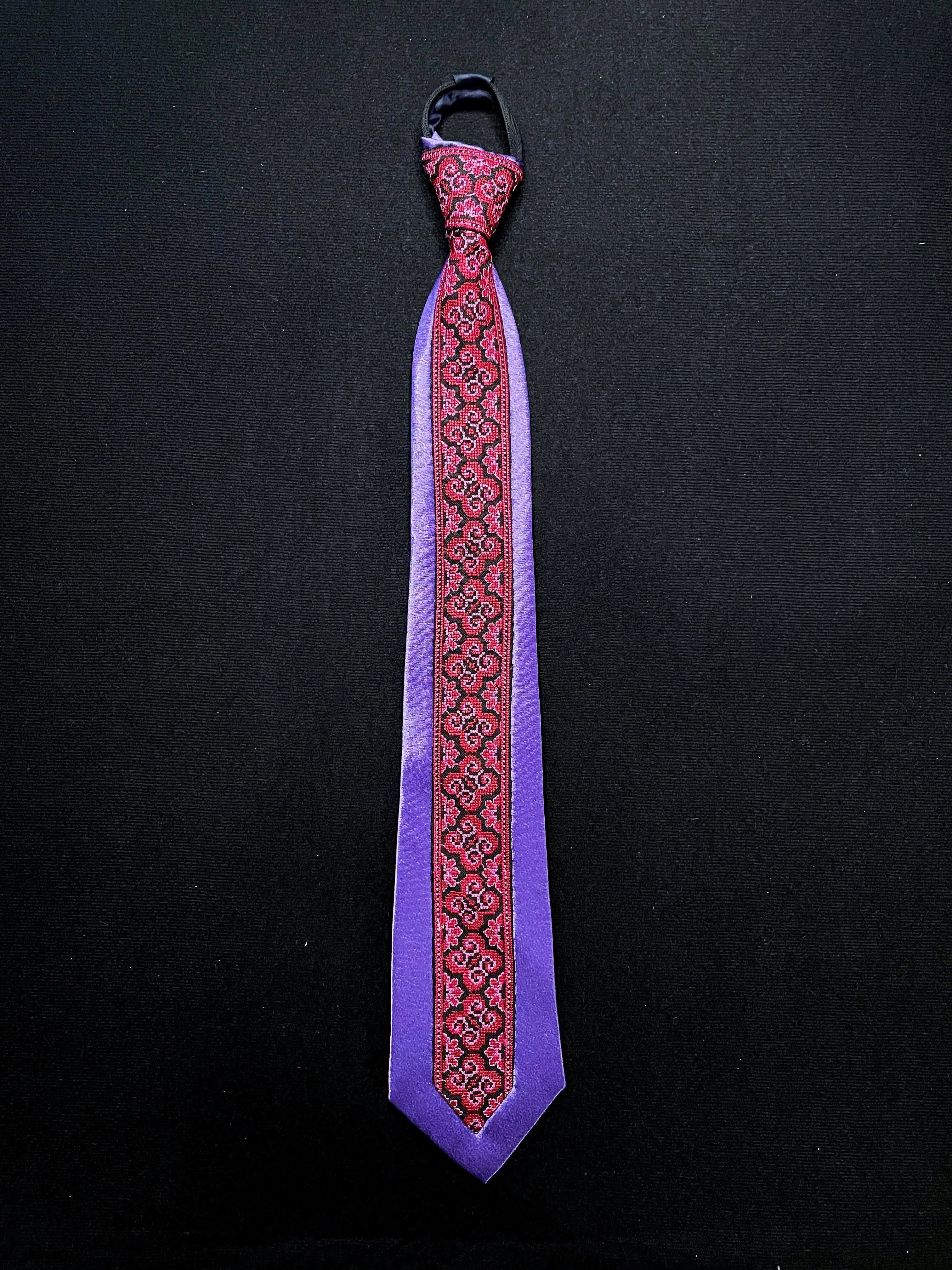 Men's Purple Qwj Tie