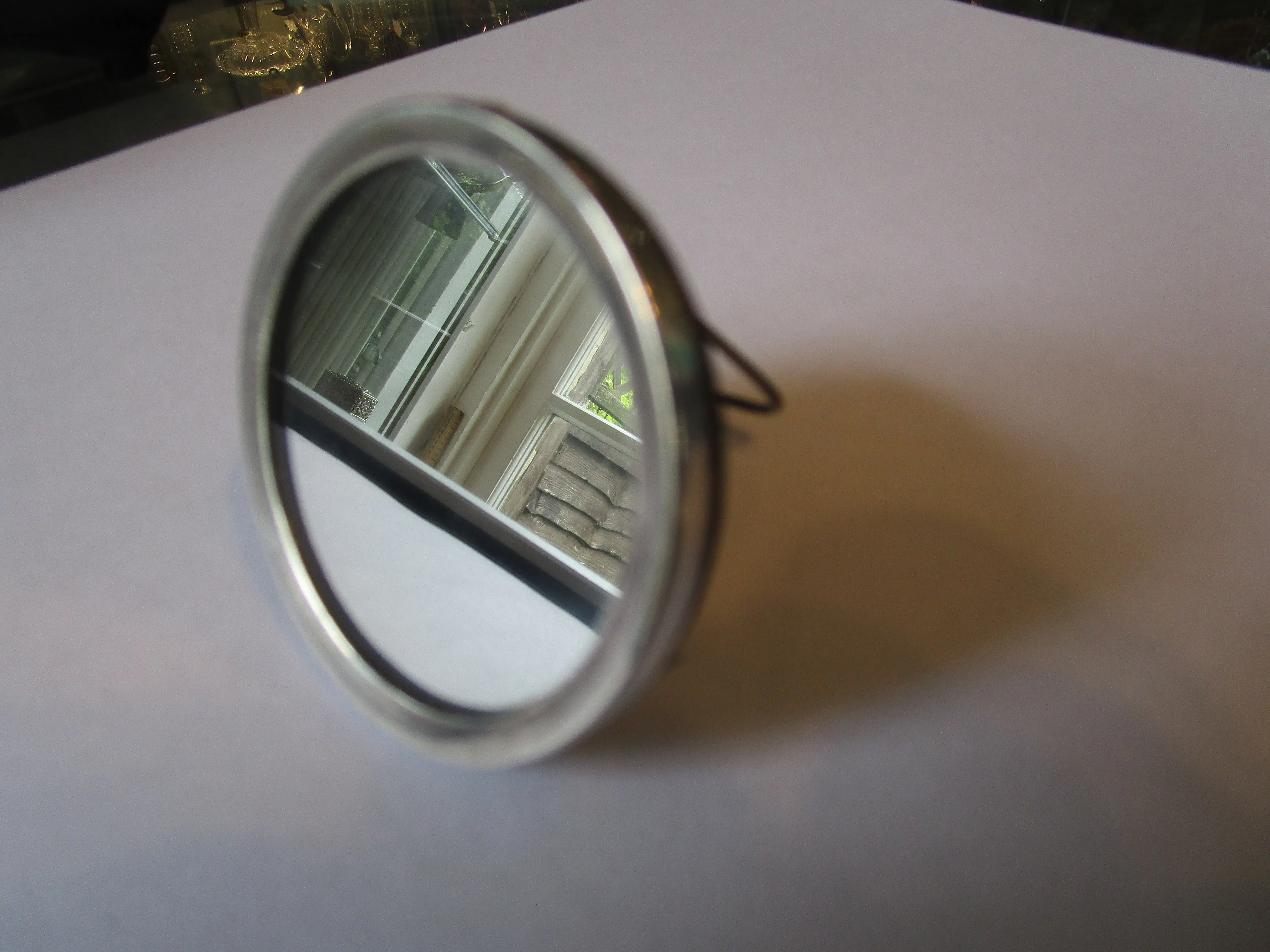 Miniature Sterling Silver Mirror Vintage Sheffield 1986