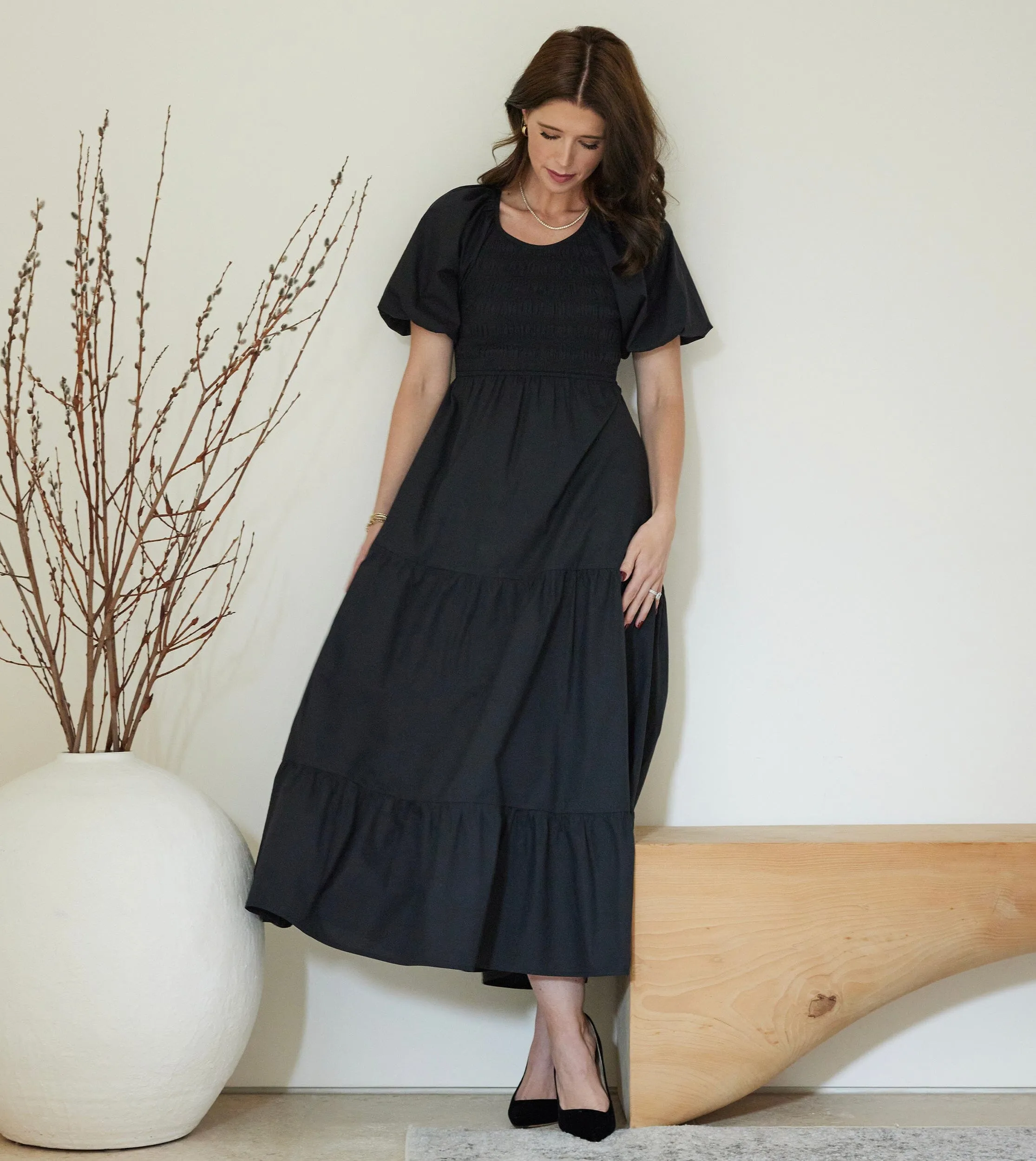 Montecito Midi Dress | Black