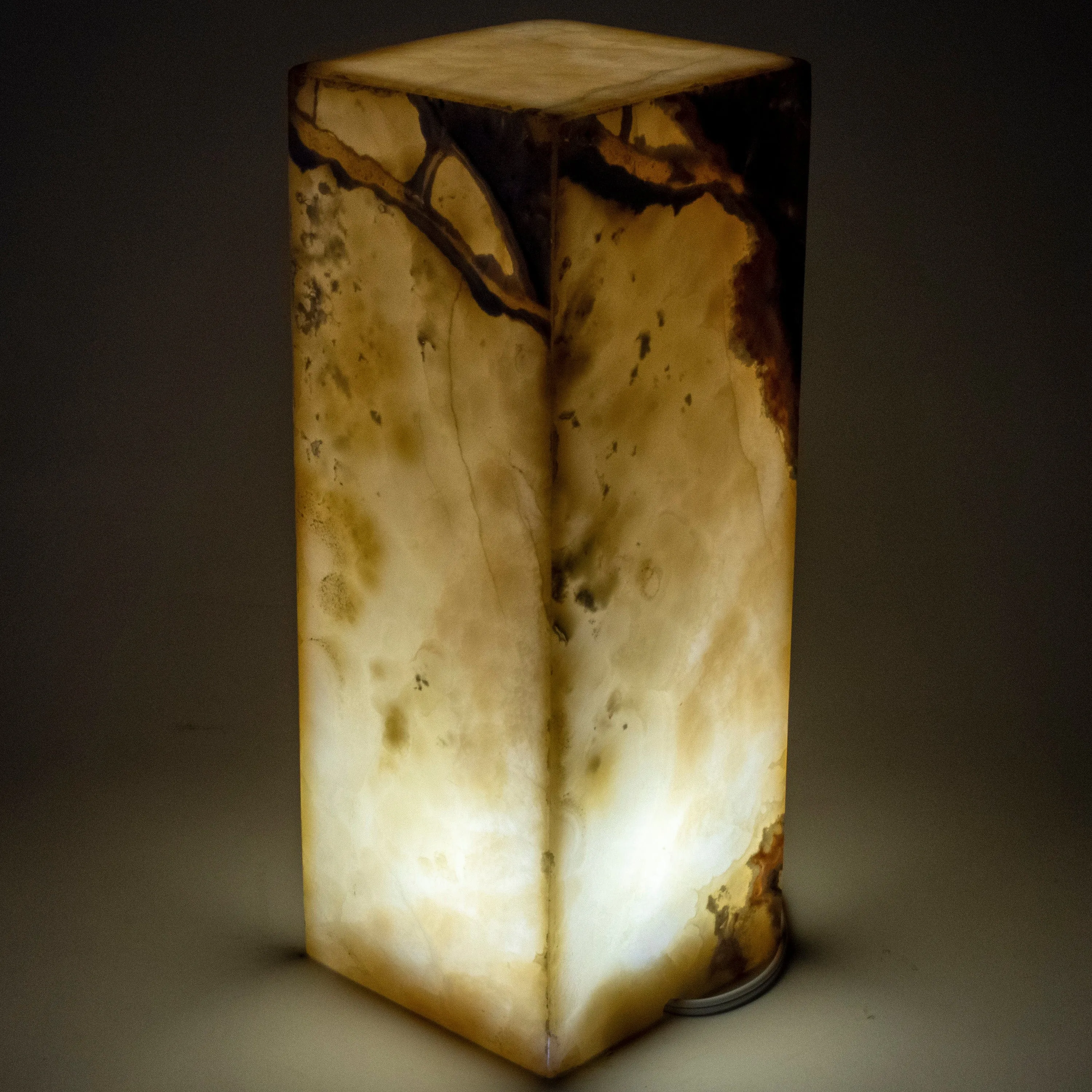 Natural Onyx Lamp Light Tower - 16