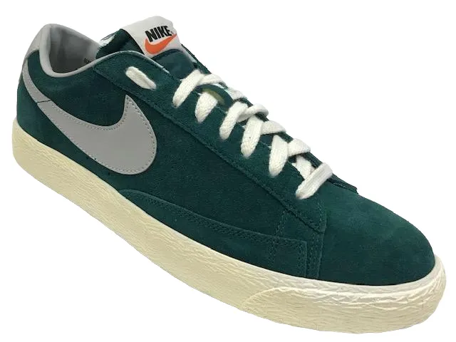 Nike men's sneakers shoe Blazer Low Premium Suede Vintage 538402 301 green tea