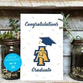 North Carolina A&T Aggies Grad Card - Digital Download