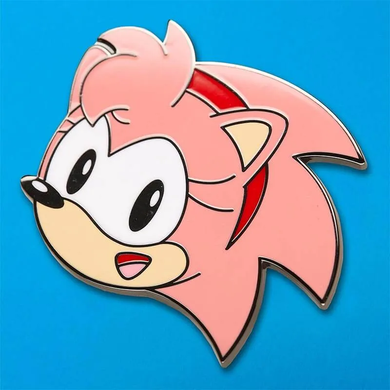 Official SEGA Sonic the Hedgehog Amy Rose Pin Badge