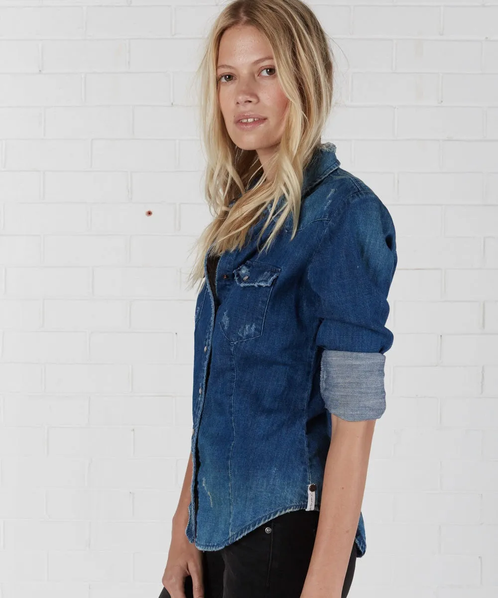 One Teaspoon Blue Cult Savannah Denim Shirt