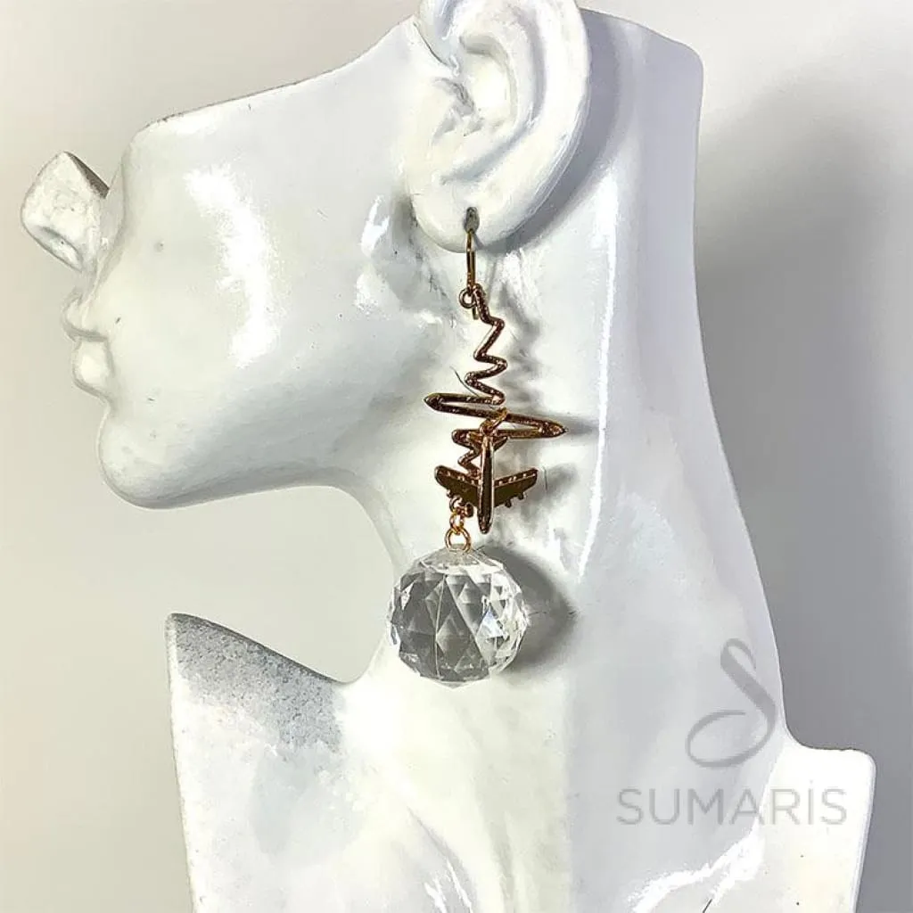 ORBIT OOAK STATEMENT EARRINGS