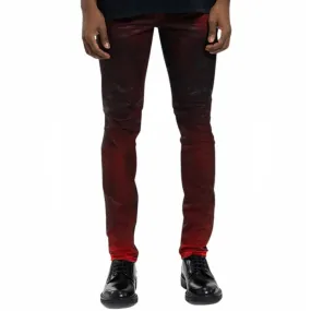 Purple Brand Molten Lava Coated Denim (Red) P001-MLCC423