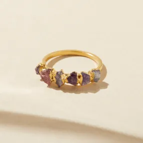 Purple Ombré Birthstone Ring