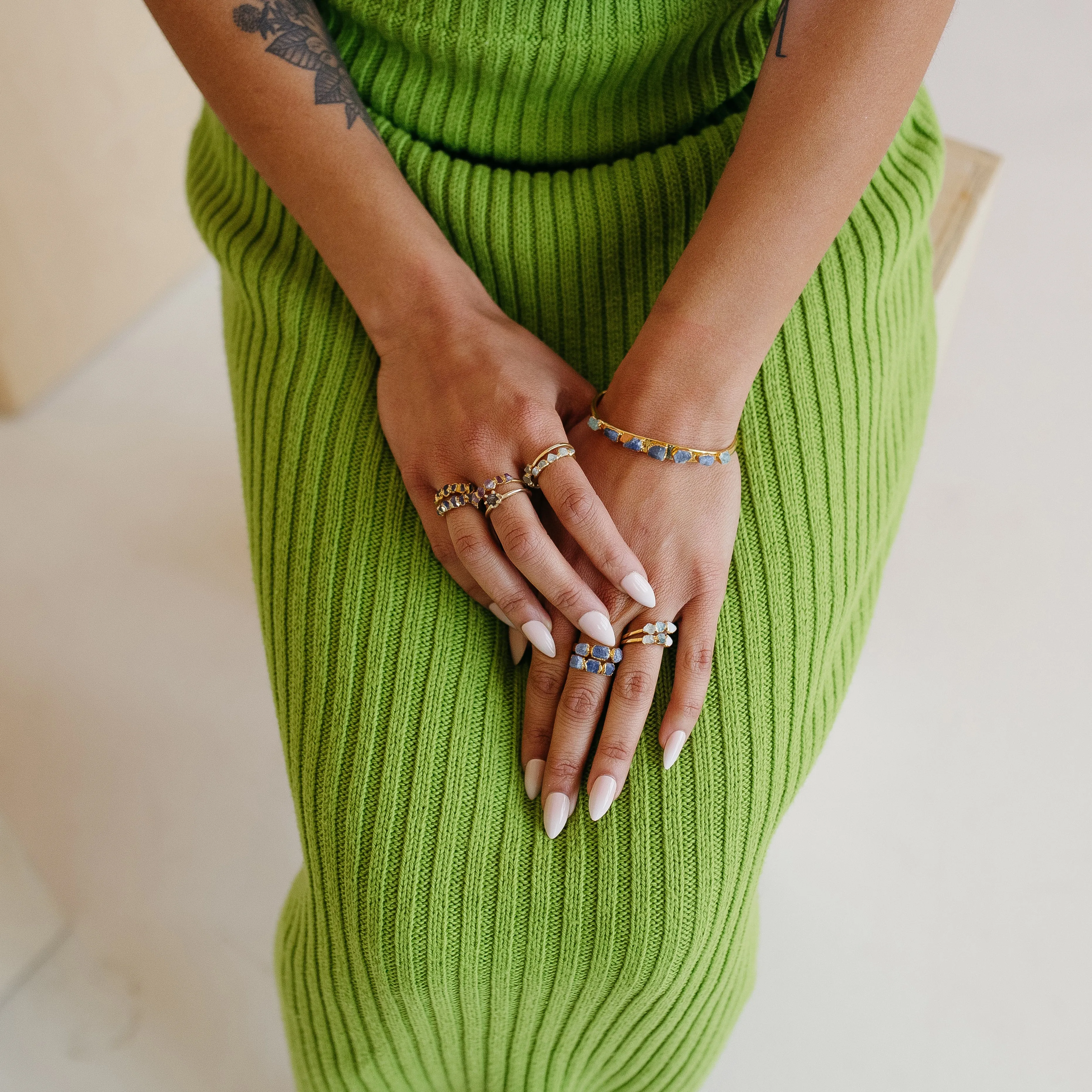 Purple Ombré Birthstone Ring