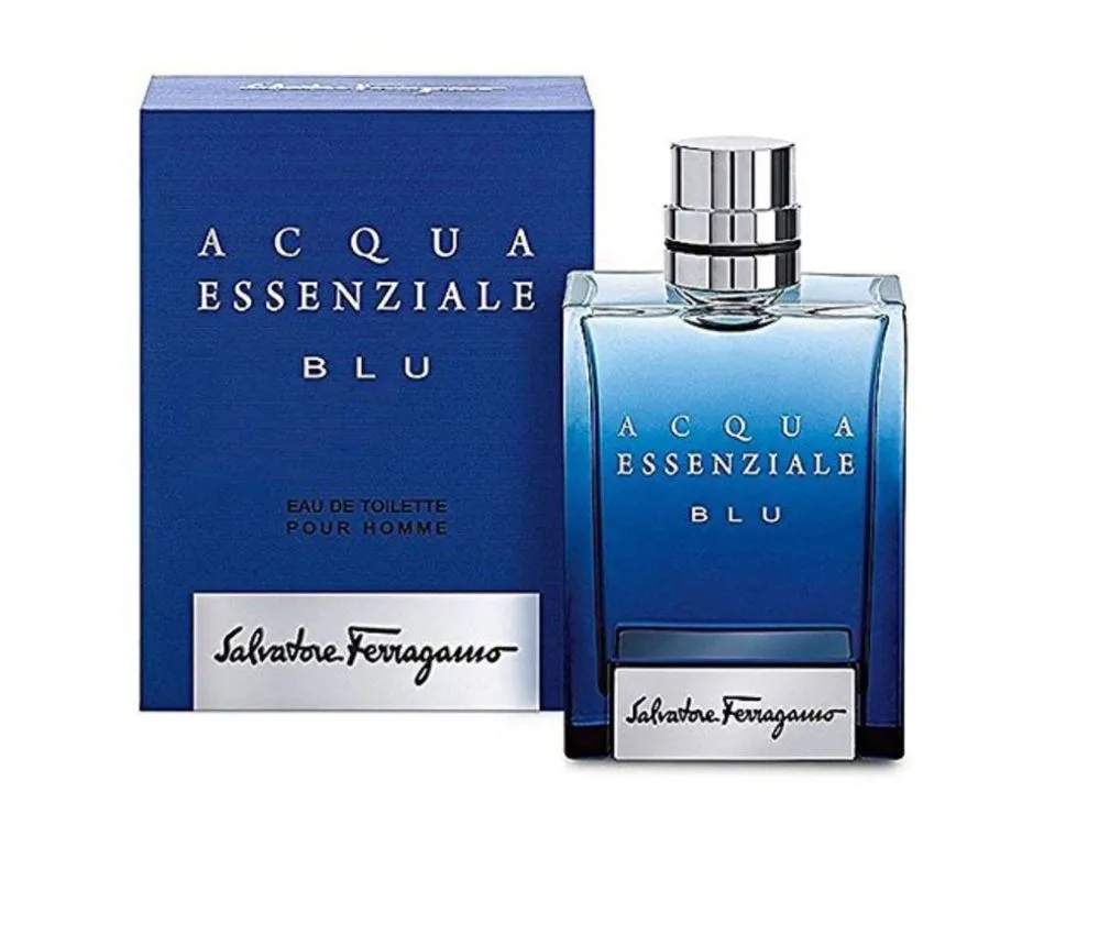 Salvatore Ferragamo Acqua Essenziale Blu Eau De Toilette Spray for Men 3.4oz