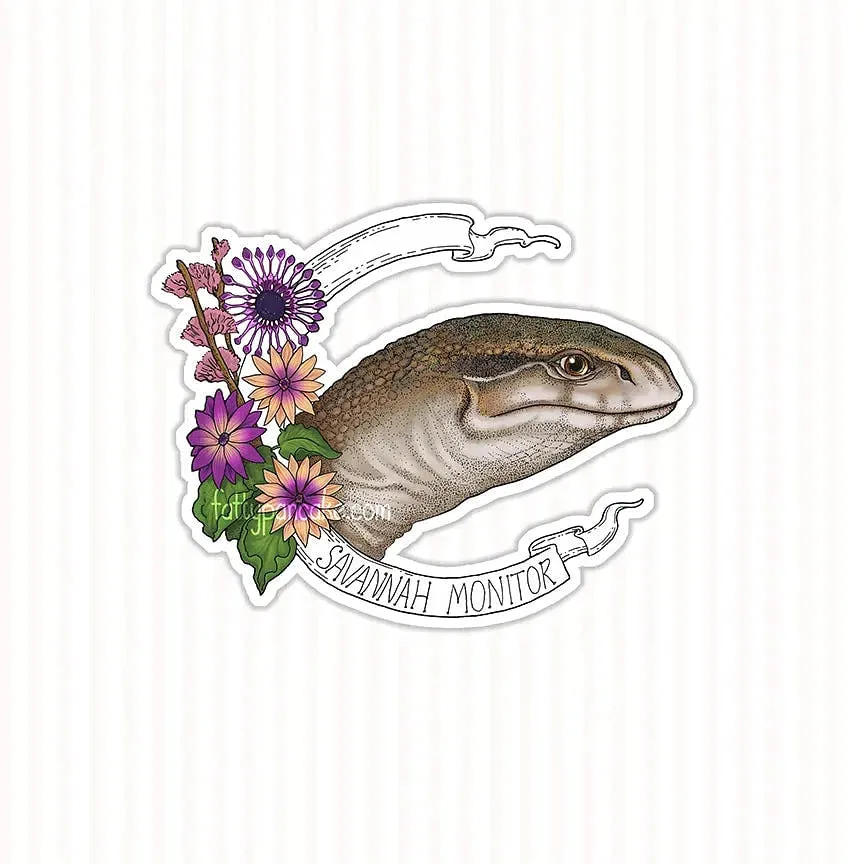 Savannah Monitor Banner Sticker