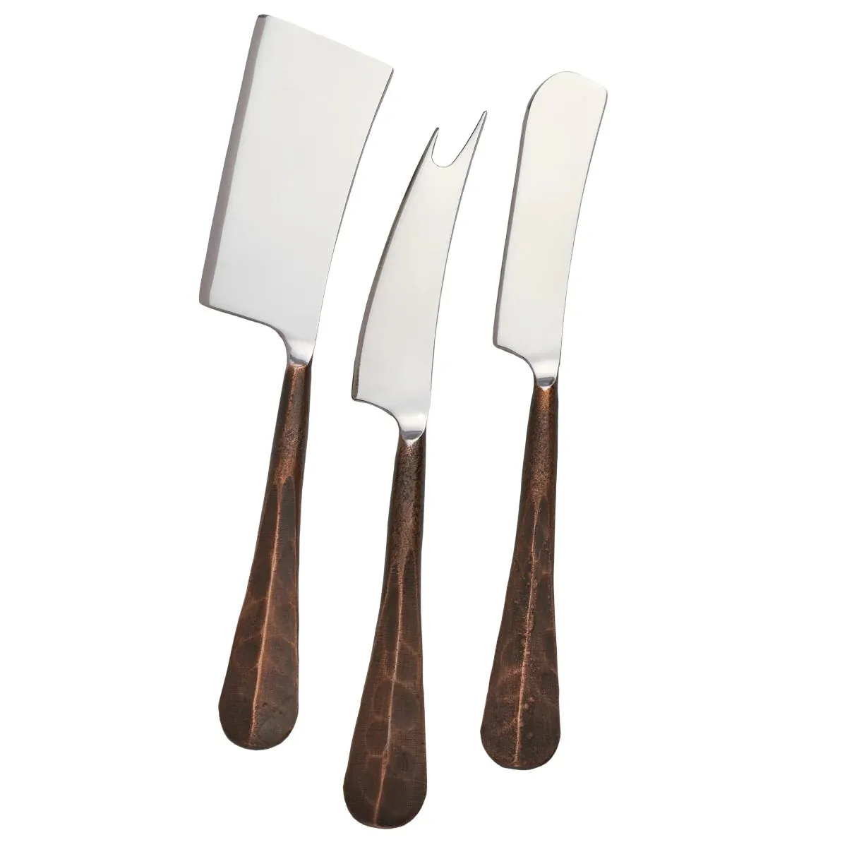 Simon Pearce Woodbury Cheese Knife Set - Copper