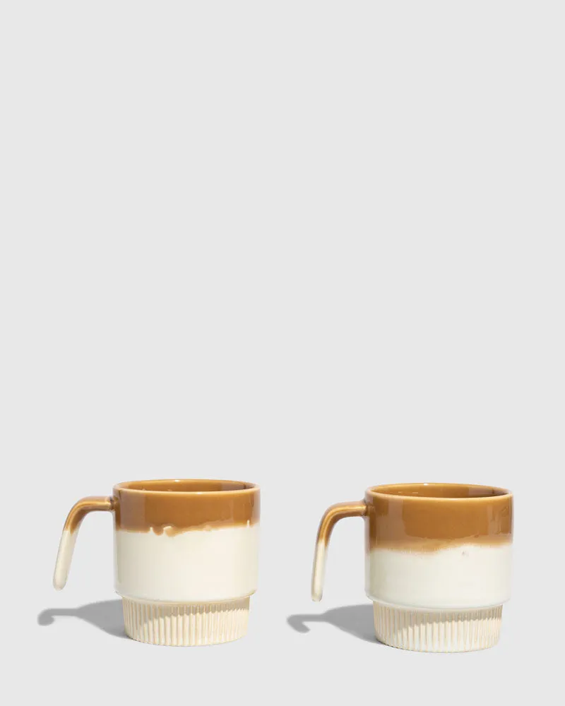 Stackable Stoneware Tea Cup Set