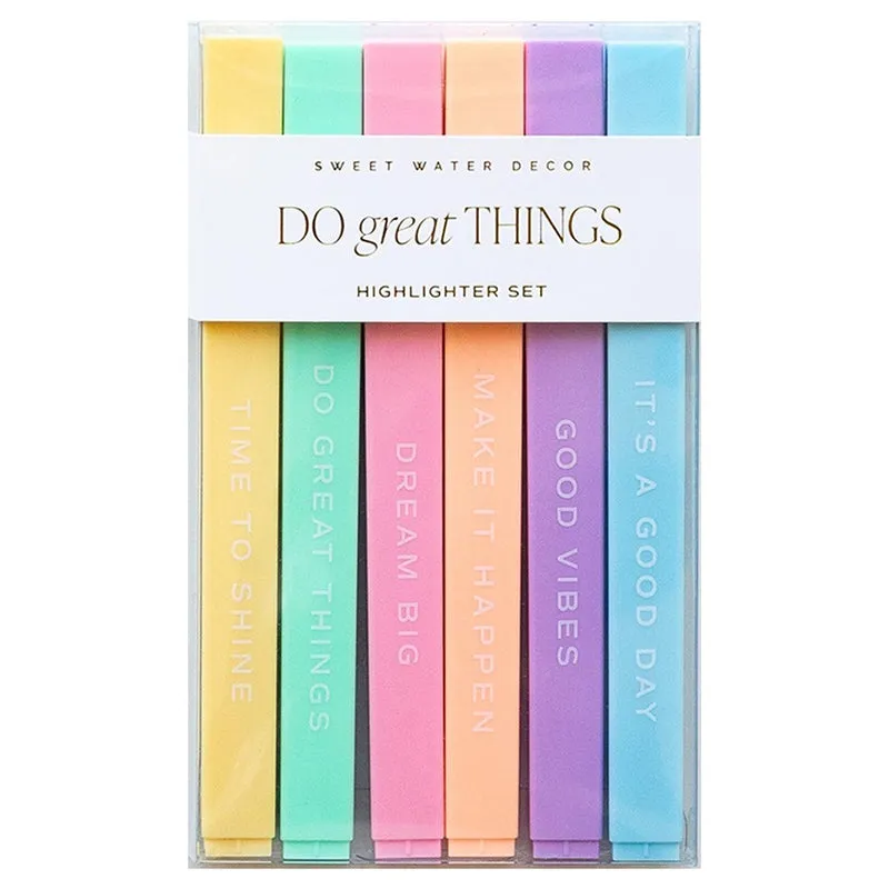 SWEET WATER DECOR | Do Great Things Highlighter Set