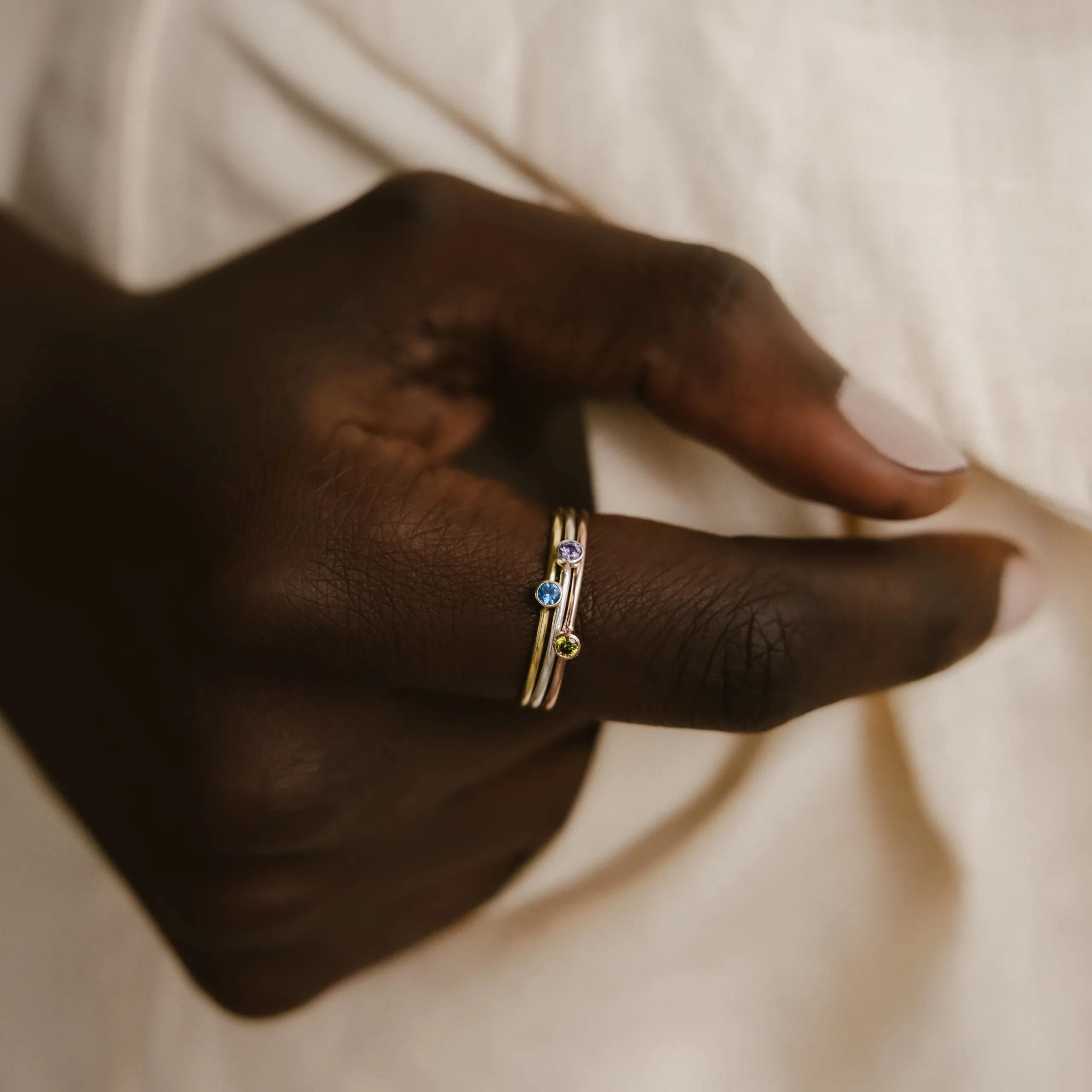 Tiny Birthstone Ring