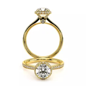 Verragio Renaissance 14k Gold Diamond Engagement Ring with Stardust Halo