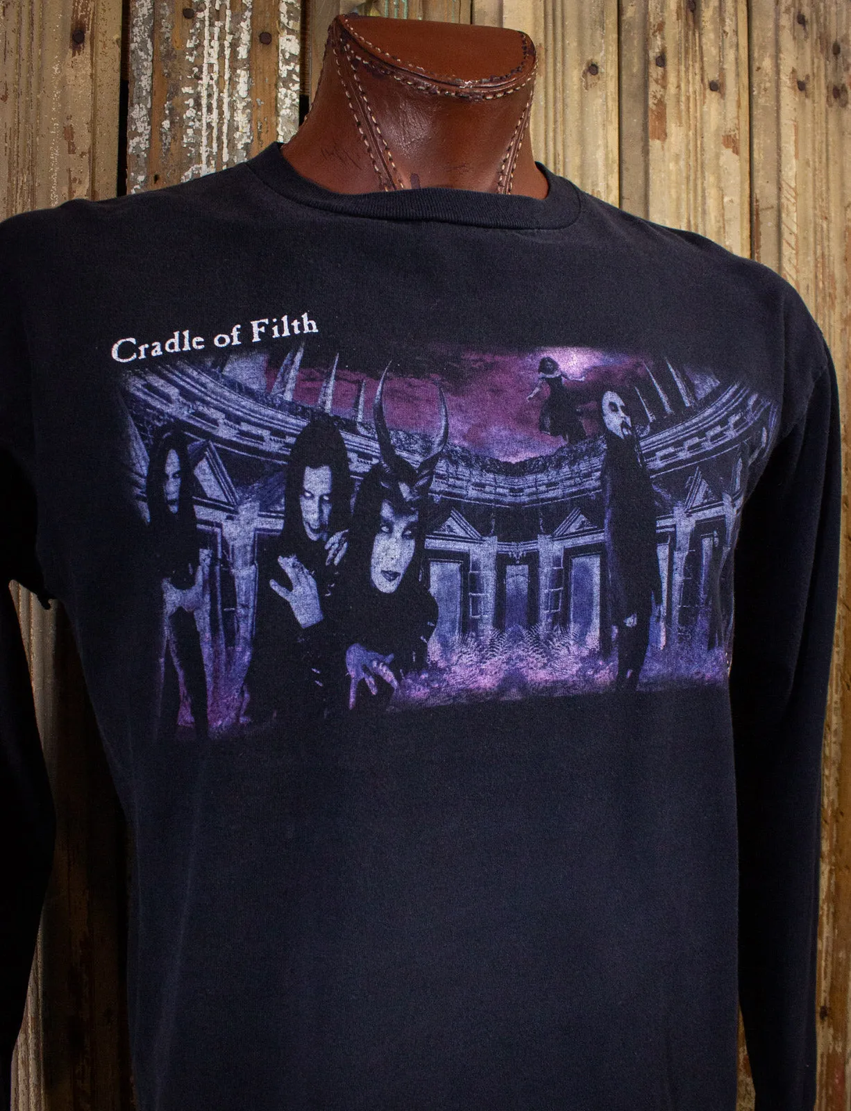 Vintage Cradle of Filth Concert T Shirt Pagan Saviour Long Sleeve 2000 Large