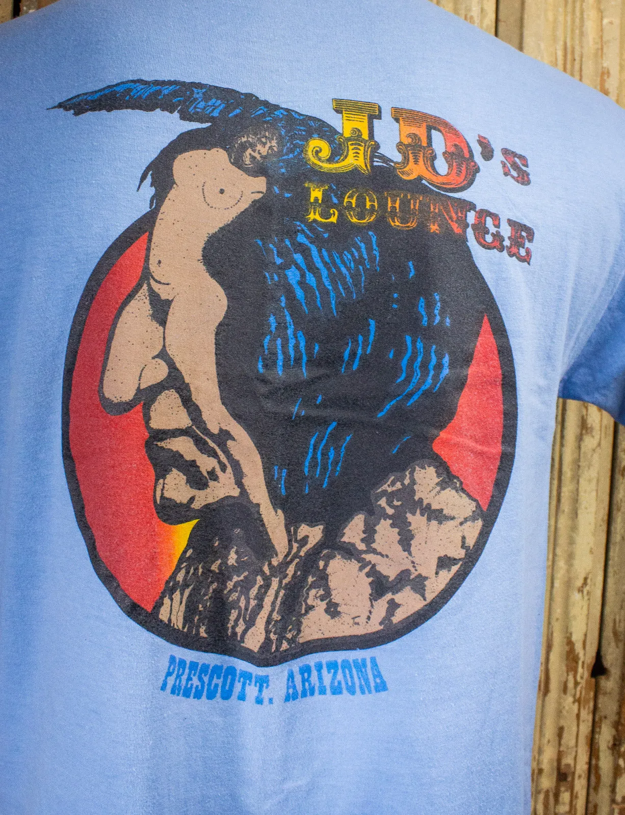 Vintage JD's Lounge Graphic T Shirt 80s Blue Large