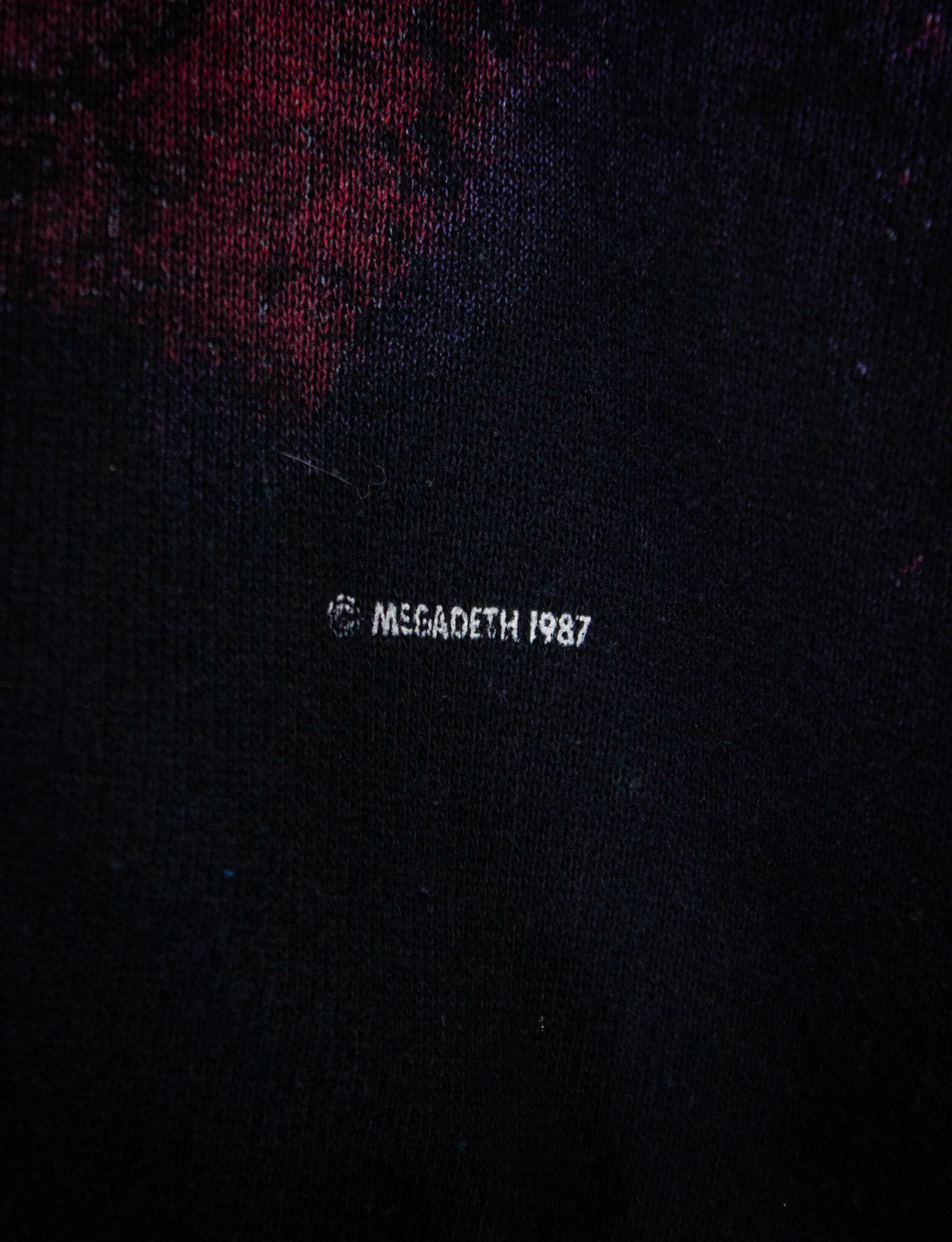 Vintage Megadeth Definition Concert Sweatshirt 1987 Black Small