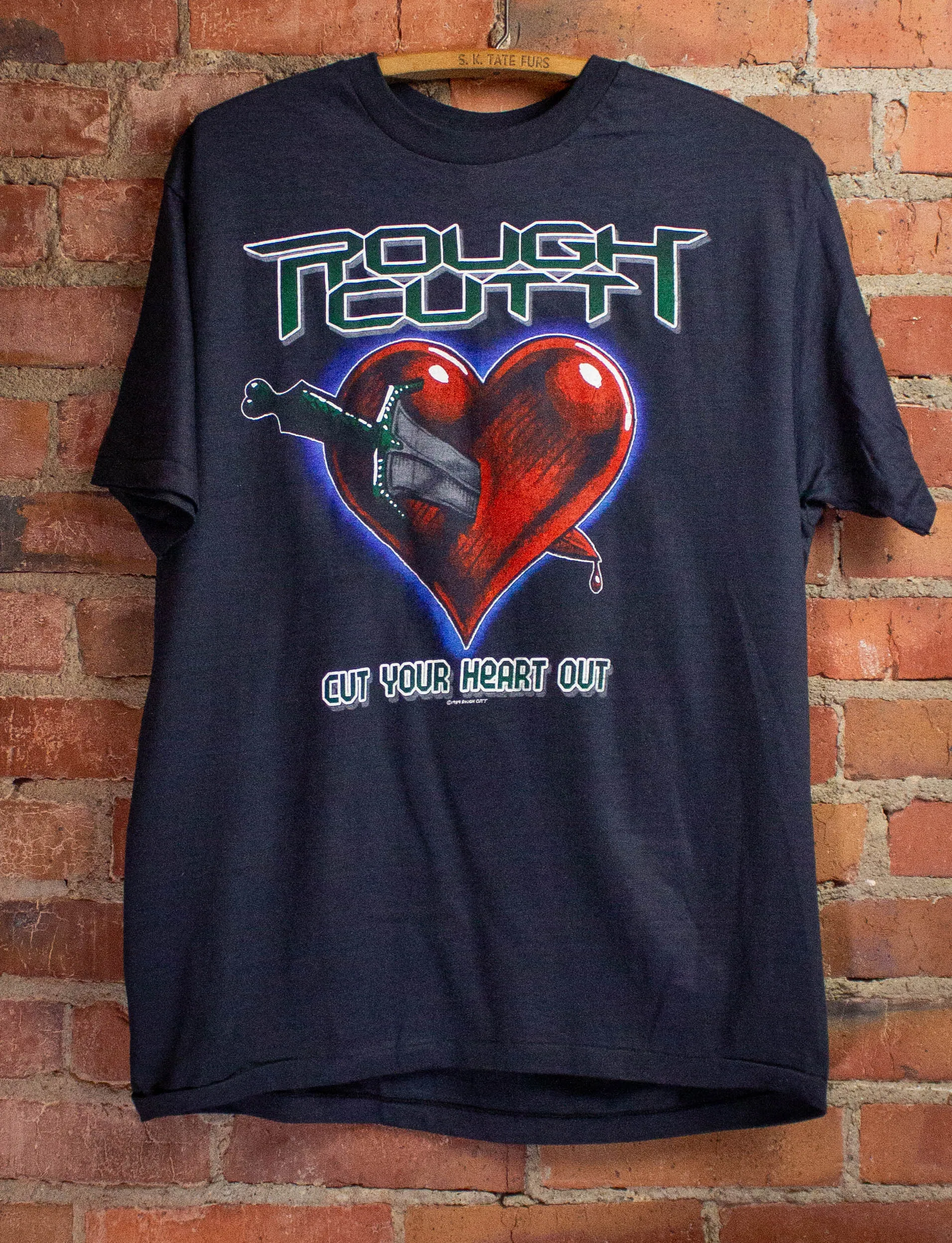 Vintage Rough Cutt Cut Your Heart Out Concert T-Shirt 1984 M