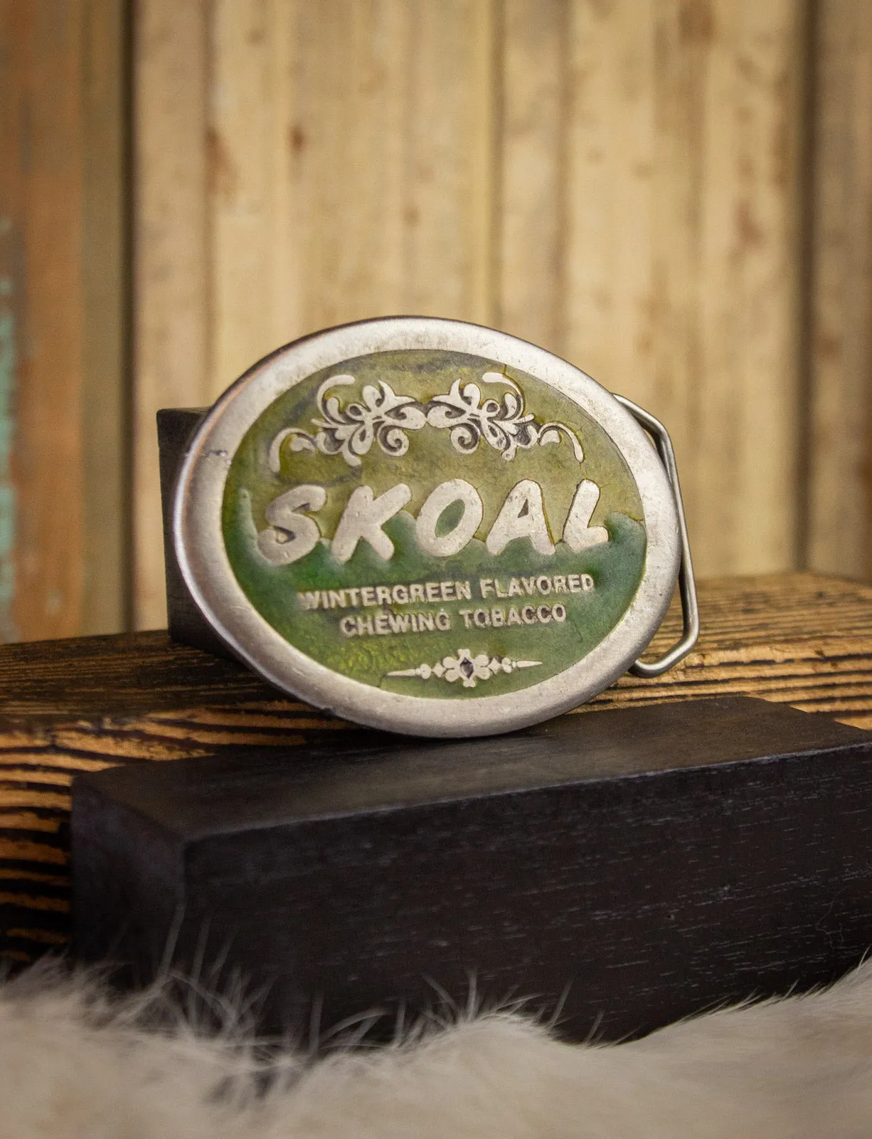 Vintage Skoal Tobacco Belt Buckle