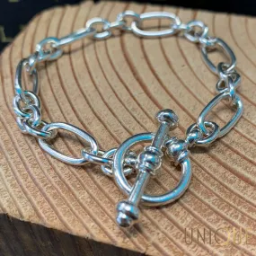 Vintage Sterling Silver Toggle Bracelet