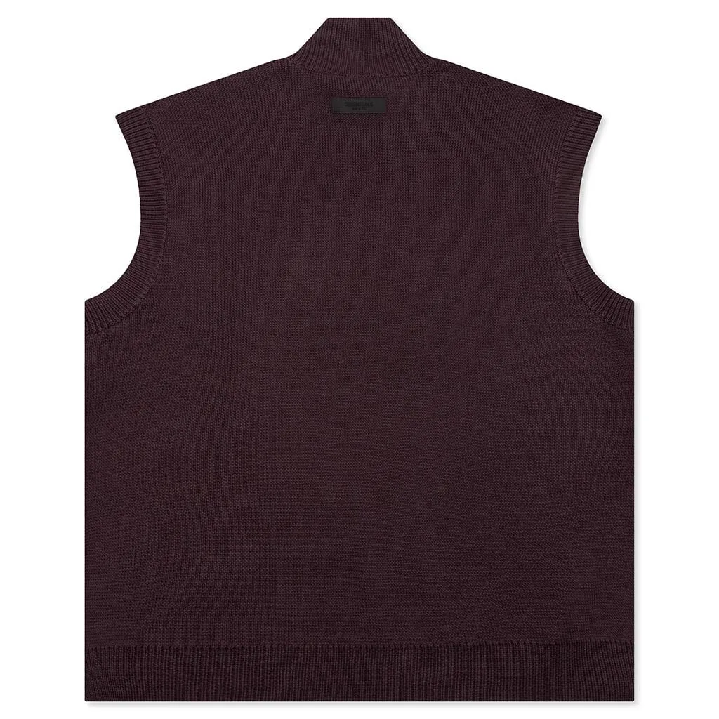 Women's Mock Vest - Plum