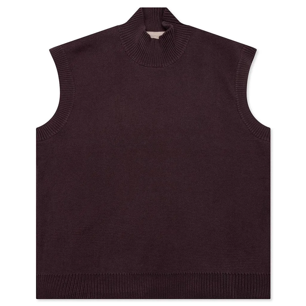 Women's Mock Vest - Plum