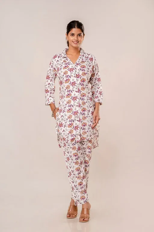 Women's Rayon Printed Plus Size Coord Set